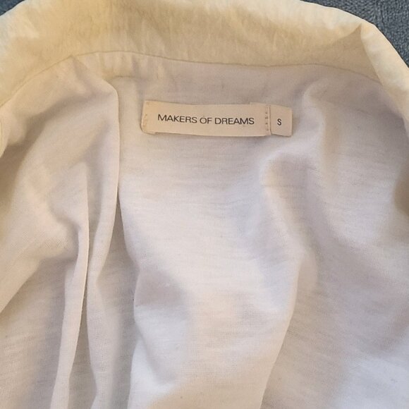 Girl's light puffy type inner-lined white jacket and/or windbreaker  Size S - Picture 4 of 5